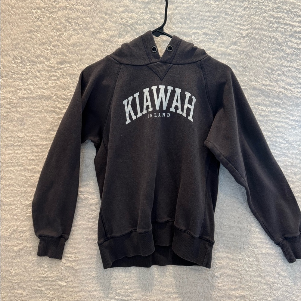 Kiawah Island grey  Hoodie youth large beach east coast South Carolina preppy